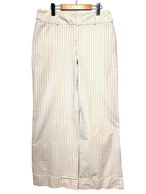 RENUAR Pinstripe Wide Leg Trouser Preppy Coastal Minimalist Workwear